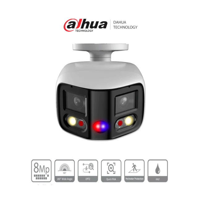 Dahua Technology WizSense DH-IPC-PFW3849S-A180-AS-PV cámara de vigilancia Bala (forma) Cámara de seguridad IP Interior y exterior 4096 x 1860 Pixeles Techo/pared/Tubo