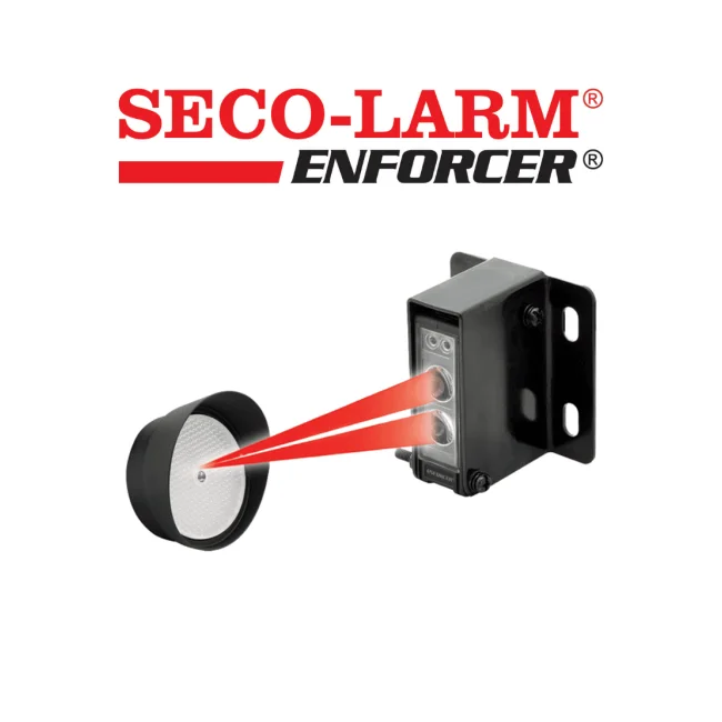 Seco-Larm E936S45RRGQ - Sensor de haz fotoeléctrico reflectante . Cumple con el estándar UL325, 13 metros de alcance ( 45 ft)