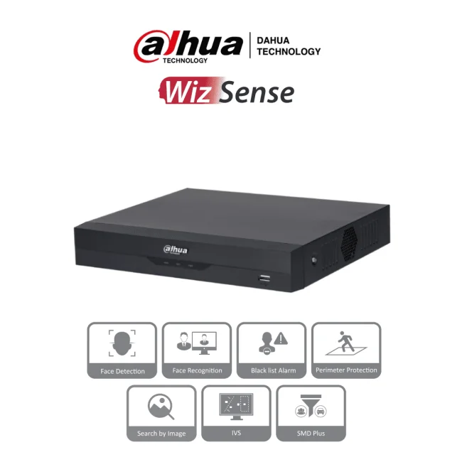 Dahua Technology WizSense NVR2104HS-P-I2 1U Negro image 3