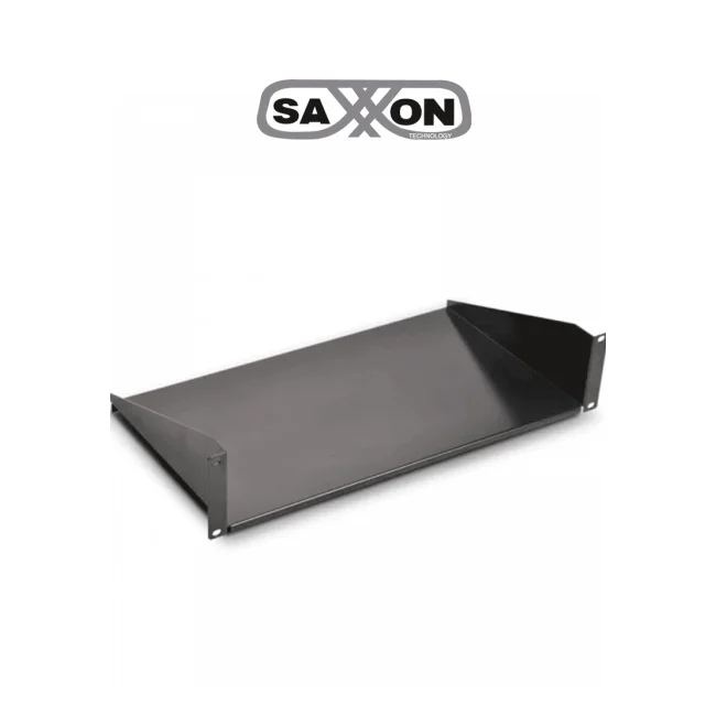 SAXXON BR10 -  ​  Charola de Misceláneos de 25.4 cm x 19", 2UR, capacidad 22 Kg, para racks y gabinetes.