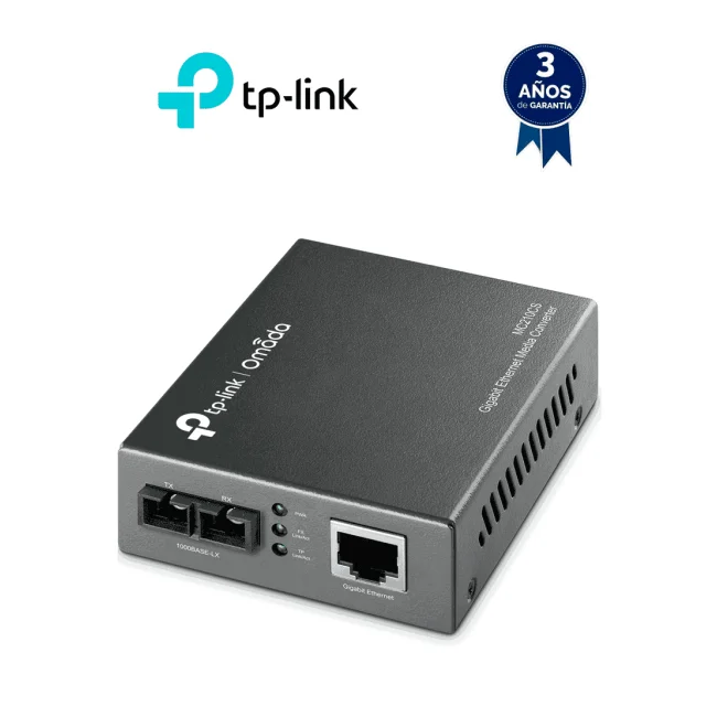 TP-Link Omada MC210CS convertidor de red 1000 Mbit/s 1310 nm Modo único Negro image 2