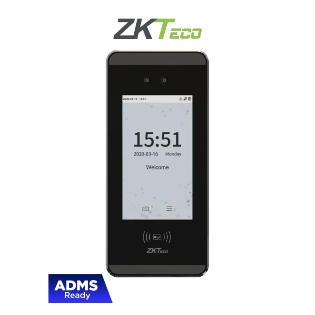 ZKTECO MiniACPLUS - Control de Acceso y Asistencia Visible Light con Autenticación Facial (3000 Rostros), Tarjeta ID 125 KHz (3000), Registro de 150,000 Eventos y Conectividad TCP/IP