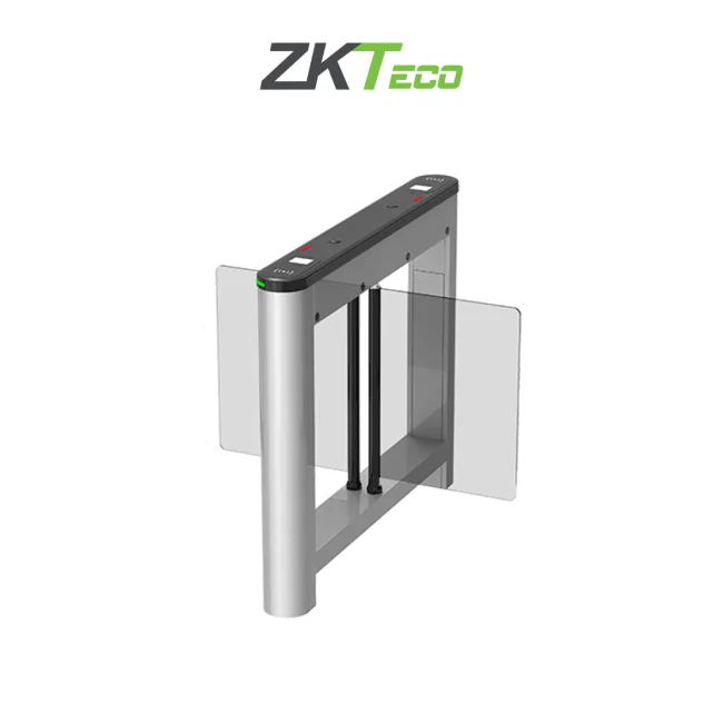 ZKTECO SATURNS1200 - Barrera Peatonal Central Abatible / Acero SPCC laminado en frío / Hasta 3 millones de ciclos / Vidrio templado 2.5D / Requiere barrera Saturn-S1000