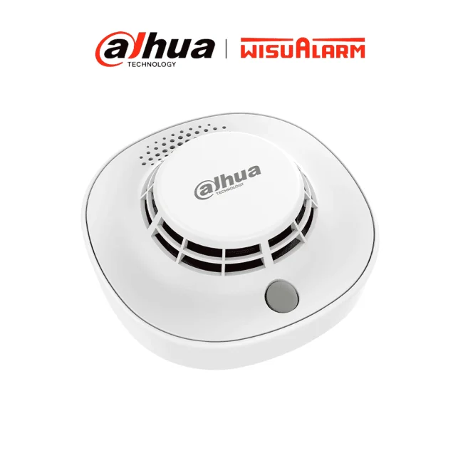 DAHUA WISUALARM DHI-HY-C133 - Detector de Humo Fotoeléctrico Convencional/ 4 hilos/ DC 9V-28V/ Pulso húmedo 12- 24 VCD/ Alarma Visual y Audible/ Buzzer Integrado