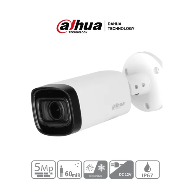 Dahua Technology Lite HAC-HFW1500RN-Z-IRE6-2712-S2 Bala (forma) Cámara de seguridad CCTV Exterior 2880 x 1620 Pixeles Techo/pared/Tubo