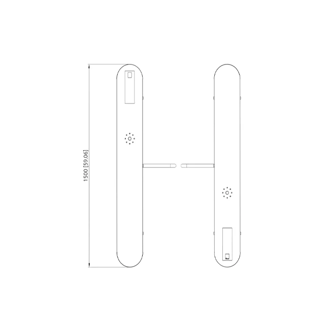 DAHUA ASGB521H-D - Swing Barrier Media para exterior/ 1 Carril/ Motor Electrico CD/ Acero Inoxidable/ Puerto RS232/ Soporta Conteo de Entrada y Salida/ 20personas x minuto/ Entrada de Alarma de Incendio para desbloqueo/ image 3