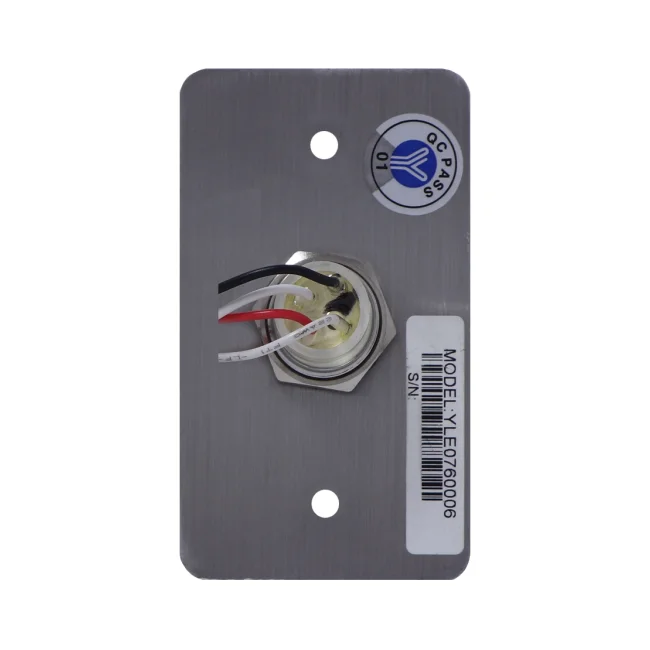 YLI YWP880BLED - Botón de Salida Mecánico, Indicador LED (Verde), Acero Inoxidable, 5-24 VCC, Función NO, Índice Protección IP68 image 4