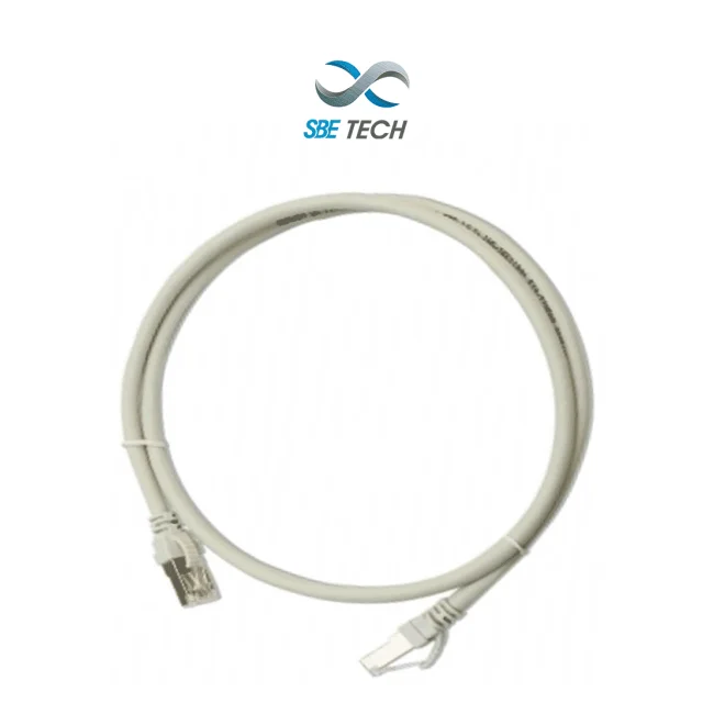 SBE TECH PCC61.0MGY- Patch Cord Cat 6 con bota inyectada y moldeada 1m Gris