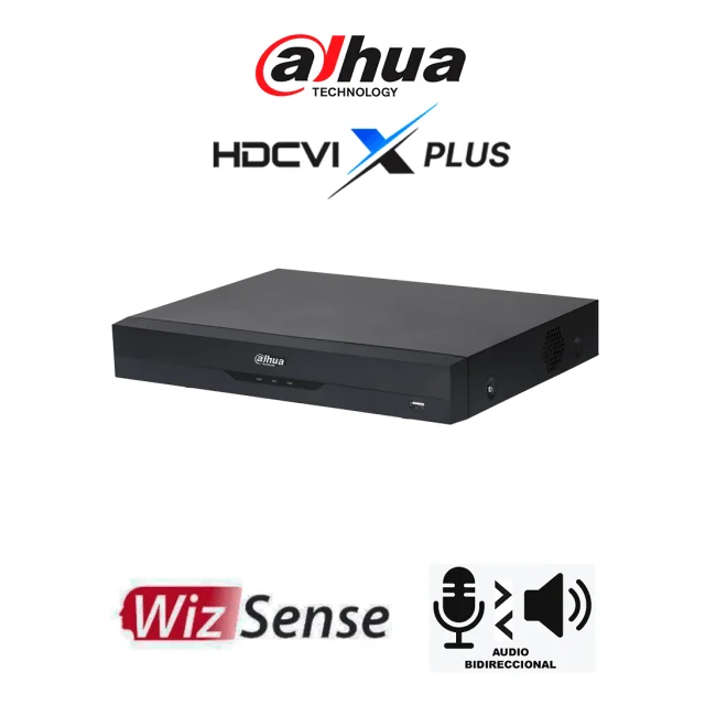 DAHUA DH-XVR5108HE-4KL-I3/T - DVR 8 canales 4K WizSense/ HDCVI X PLUS/ Audio Bidireccional/ AcuPick/ SMD Plus/ H.265+/ Protección Perimetral y Reconocimiento Facial/ Entrada y Salidas de Alarmas/ Compatible Dolink Care