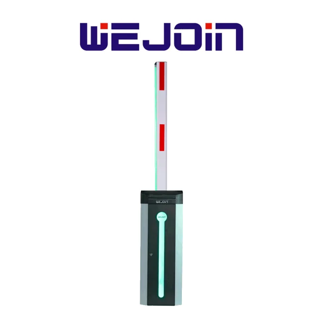 WEJOIN WJCB120VFIL56LED - Barrera Vehicular Izquierda con Led / Alto flujo / Motor 24 VDC / Brazo Octagonal de 6 Metros / Velocidad 5 Segundos / Dirección Ajustable