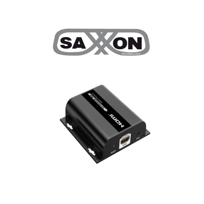 SAXXON LKV38340RX- Receptor de video HDMI sobre IP/ Cat 5e/ 6/ Hasta 120 metros / Resolucion 1080P/ HDBIT/ Receptor de IR/ Plug and play/ Compatible con extensor LKV38340