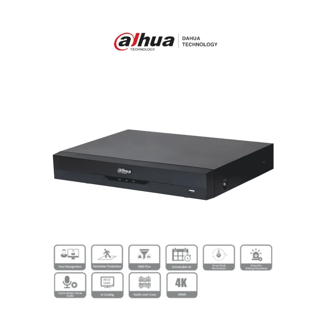 Dahua Technology XVR5116HE-4KL-I3 videograbadora digital Interno Negro