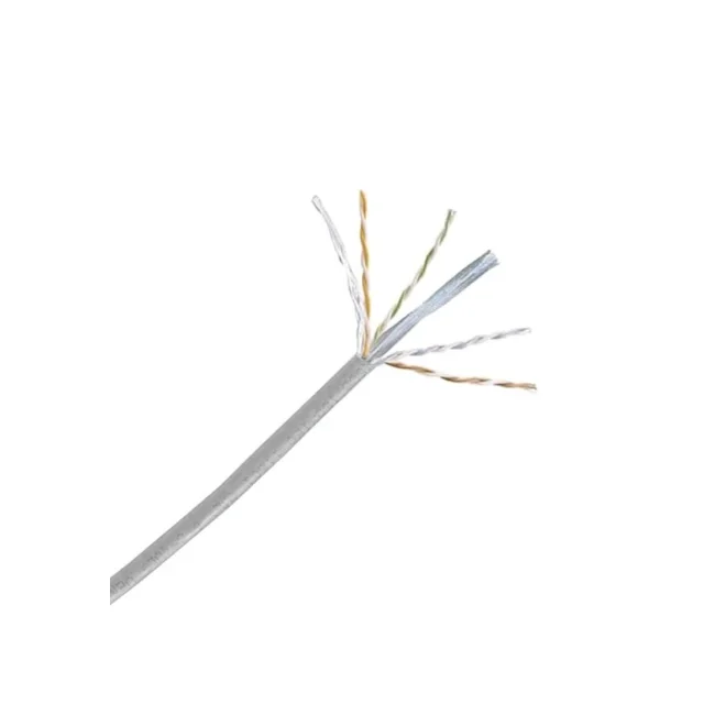 PANDUIT NUC6C04IG - Bobina de Cable UTP 100% cobre, NetKey / Caja con 1,000 Pies (305 metros) / 4 pares / 24 AWG / Categoría 6 / Gris