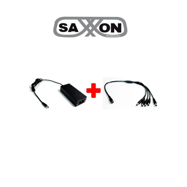 SAXXON PSU1205DPAQ2 - Paquete de fuente de poder y divisor de energia / 12 V DC / 5 A MP