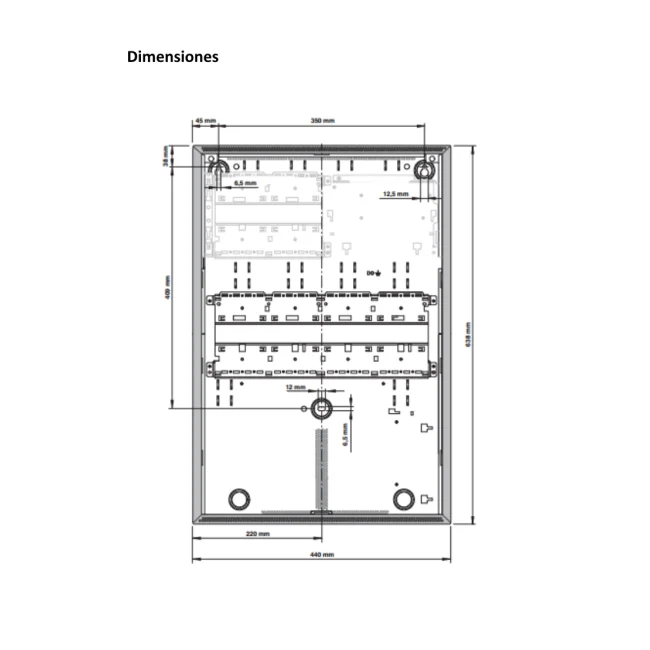BOSCH F_HCP0006A - Carcasa de Central Modular para 6 Modulos / Soporte de Pared / AVENAR image 5