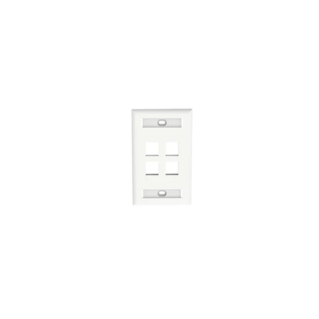 Panduit NK4FWHY placa de pared o cubierta de interruptor Blanco