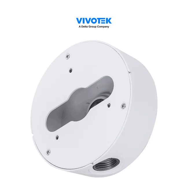 VIVOTEK AM-71E-V02 - Caja de conexiones para exterior, para camaras bullet y domo, color blanco, Material de aleacion de aluminio