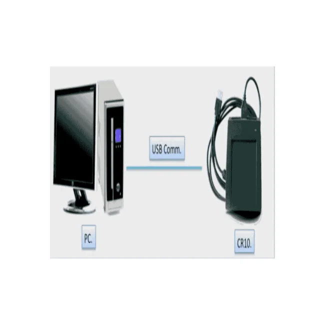 ZKTECO CR10MF - Enrolador  de Tarjetas Mifare 13.56 Mhz/ USB image 2