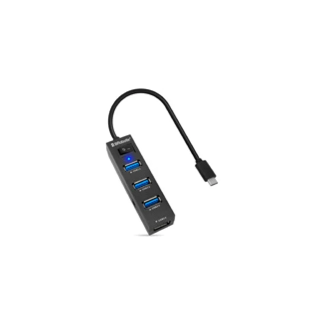 BRobotix 6001189 nodo concentrador USB 3.2 Gen 1 (3.1 Gen 1) Type-A 5000 Mbit/s Negro image 3