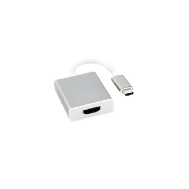 BRobotix 569441 adaptador de cable de vídeo 0.13 m HDMI Tipo A (Estándar) USB Tipo C Blanco
