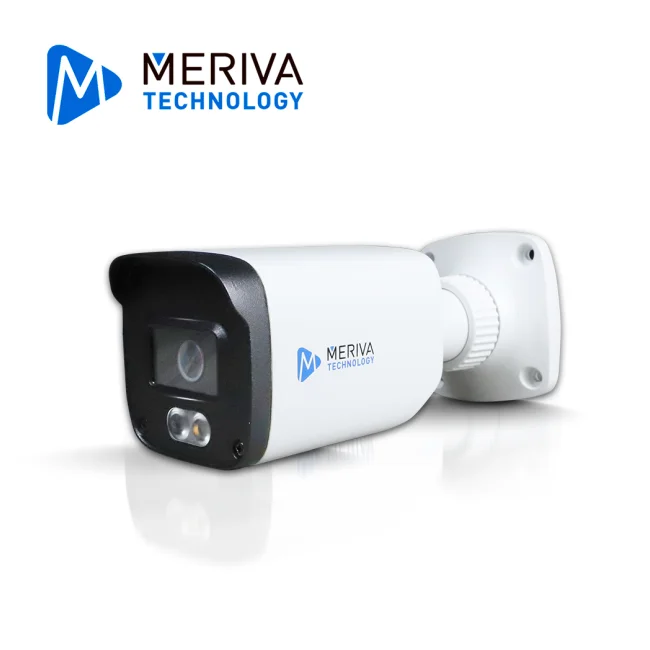 CAMARA HD BULLET MERIVA TECHNOLOGY MDL-2202A / 2 MP / AHD/TVI/CVI / 2.8 MM / ILUMINACION DUAL (20 - 30M IR / 10M LUZ CALIDA) / IP67 / METALICA / 12 VCD / COC / MICROFONO INTEGRADO / AUDIO POR COAXIAL O UTP (SOLO POR TVI) / IMAGEN A COLOR 24/7