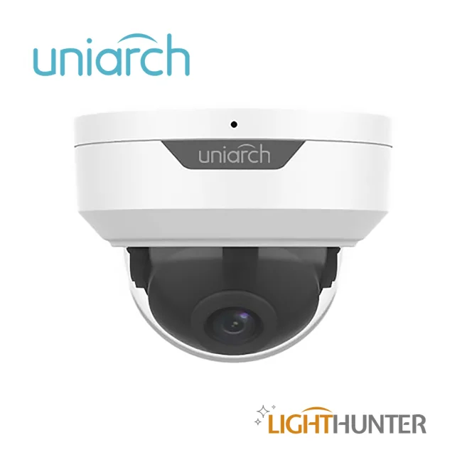 CAMARA ANALOGICA LIGHTHUNTER DOMO  UNIARCH UAC-D122-AF28M / UAC-D122-AF28M-H  / 2MP / AHD/TVI/CVI/CVBS / LENTE FIJO 2.8 MM / 12 VCD / IP67 / IR 20M / DWDR  / MENU OSD / MIC INCLUIDO / DEFOG / 3 AXIS / INTERIOR / EXTERIOR / METALICA image 2
