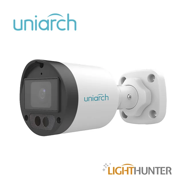 CAMARA ANALOGICA LIGHTHUNTER BULLET UNIARCH UAC-B122-AF28LM / UAC-B122-AF28LM-H / 2MP / AHD/TVI/CVI/CVBS / LENTE FIJO 2.8MM / 12VCD / IP67 / IR 20M / DWDR / MENU OSD / MICROFONO INTEGRADO / DEFOG / INTERIOR / EXTERIOR / METAL PLASTICA image 2