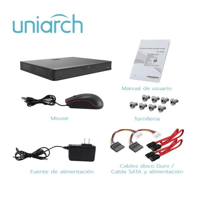 DVR UNIARCH XVR302-32Q3 / 36 CANALES /  8MP LITE / H 265 / 32 CANALES ANALOGICOS / 4 CANALES IP / SALIDA SIMULTANEA HDMI / VGA / 2 DISCOS DUROS DE  8 TB C/U ( TOTAL 16 TB) / RS485 / ALARMA 4 ENTRADAS / 1 SALIDA / AUDIO SOBRE COAXIAL SOLO CON CAMARAS UNIARCH (PROTOCOLO UNIVIEW CVI) / 12 VCD. image 4