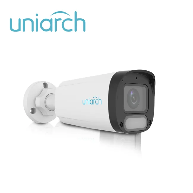 CAMARA IP BULLET OWLVIEW UNIARCH IPC-B242-ADF28K-WP / 2MP / LENTE 2.8MM / TRUE-WDR120DB / LUZ-CALIDA30M-LUZ-BLANCA30M / MICROSD512GB / MICROFONO-INTEGRADO / ULTRA-MOTION-DETECTION / POE-AF / ONVIF / NDAA / 3-AXIS / IP67 / GRAFENO+PLASTICO / ULTRA265 / SERIE HALO / MODOCORREDOR