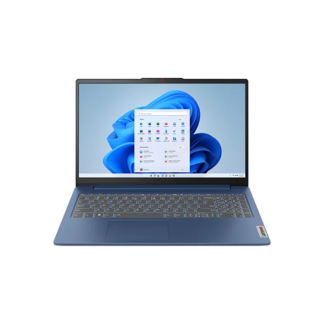 Lenovo IdeaPad Slim 3 15AMN8 AMD Ryzen™ 5 40 Computadora portátil 39.6 cm (15.6") Full HD 8 GB LPDDR5-SDRAM 512 GB SSD Wi-Fi 6 (802.11ax) Windows 11 Home Azul