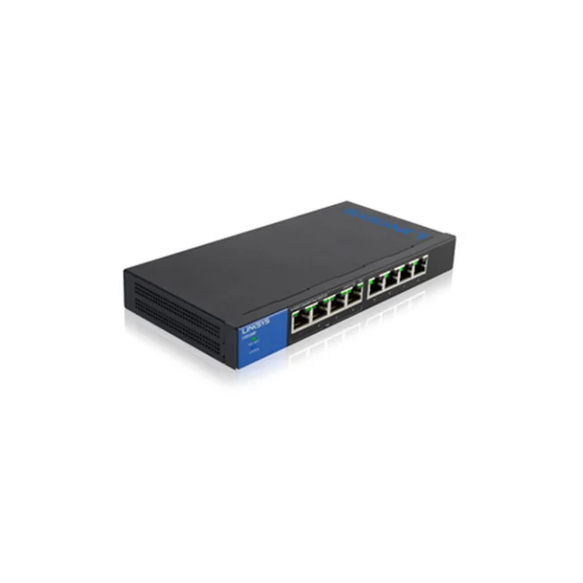 Linksys LGS108P dispositivo de redes Gigabit Ethernet (10/100/1000) Energía sobre Ethernet (PoE) Negro