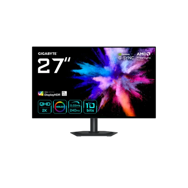 GIGABYTE GO27Q24G monitor de computadora 68.6 cm (27") 2560 x 1440 Pixeles Quad HD OLED Negro