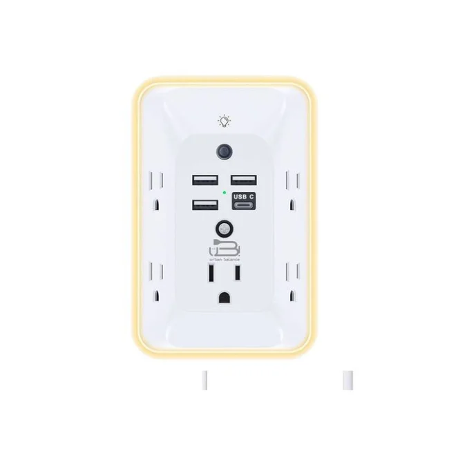Urban Balance SPUB-02 tomacorriente Type B + USB Type A Blanco