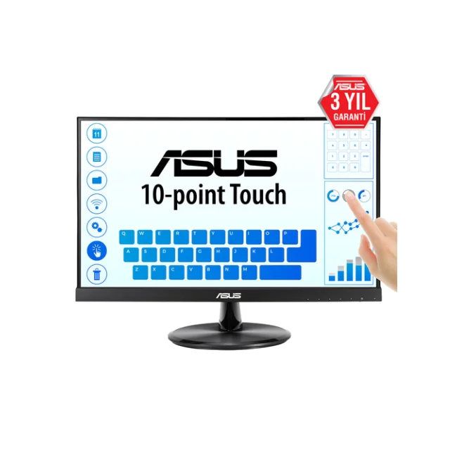 ASUS VT229H monitor de computadora 54.6 cm (21.5") 1920 x 1080 Pixeles Full HD LED Pantalla táctil Negro