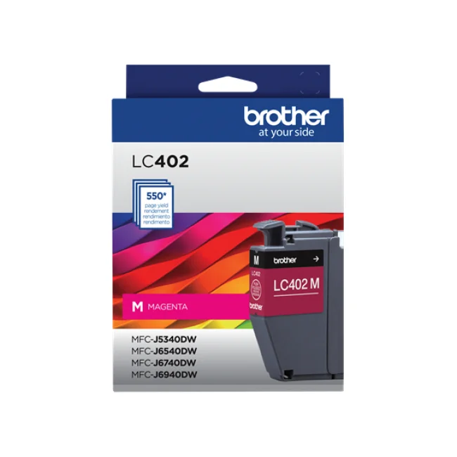 Brother LC402MS cartucho de tinta 1 pieza(s) Original Rendimiento estándar Magenta