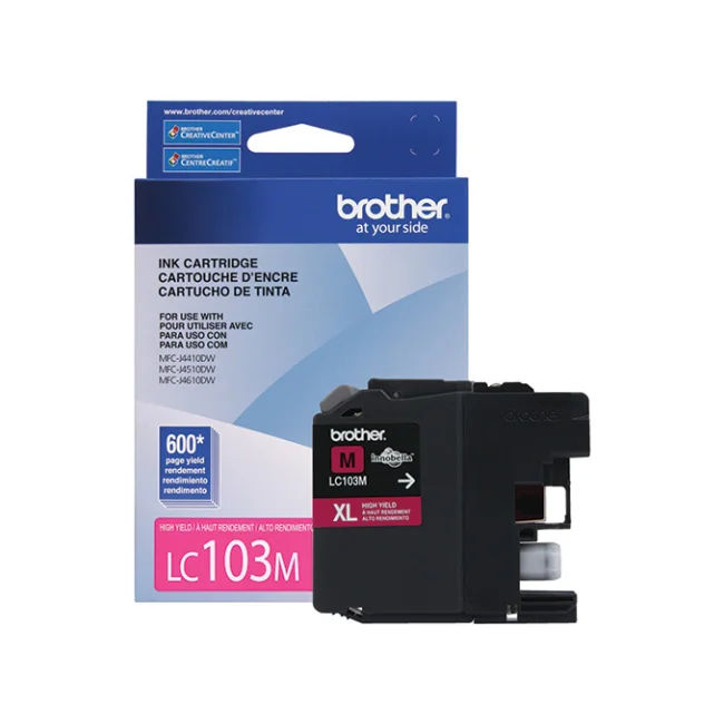 Brother LC103M cartucho de tinta 1 pieza(s) Original Alto rendimiento (XL) Magenta