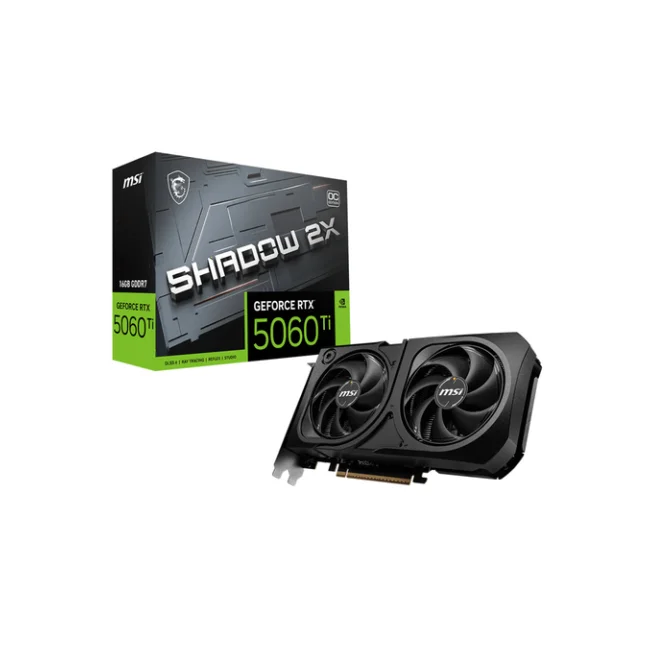 MSI GEFORCE 5060 TI 16GB SHADOW 2X OC PLUS BULK NVIDIA GeForce RTX 5060 Ti GDDR7