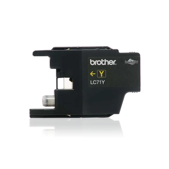 Brother LC71Y cartucho de tinta 1 pieza(s) Original Rendimiento estándar Amarillo