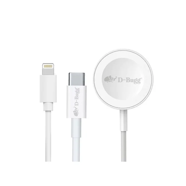 DBUGG TI0DB-01 cargador de dispositivo móvil Smartphone, Reloj inteligente Blanco Corriente alterna Interior