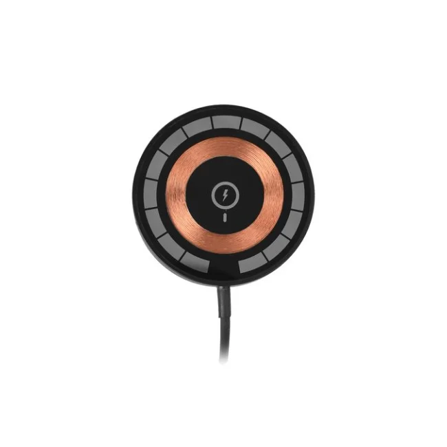 Perfect Choice PC-241041 cargador de dispositivo móvil Smartphone Negro USB Cargador inalámbrico Interior