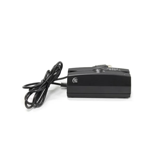 ECLine EC-C202D-USB lector de tarjeta magnética Negro