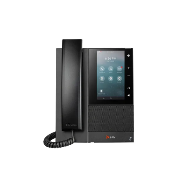 HP Poly Teléfono multimedia empresarial Poly CCX 505 con SIP abierto y habilitado para PoE