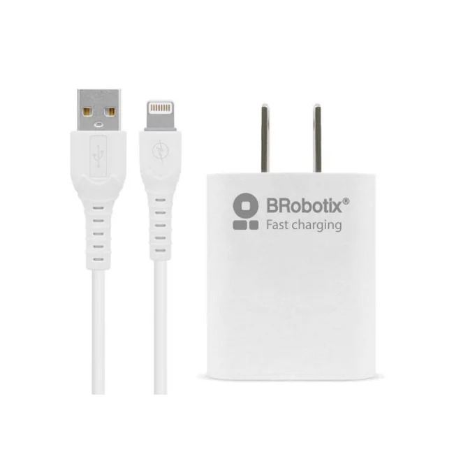 BRobotix 6001349 cargador de dispositivo móvil Universal Blanco Corriente alterna Carga rápida Interior