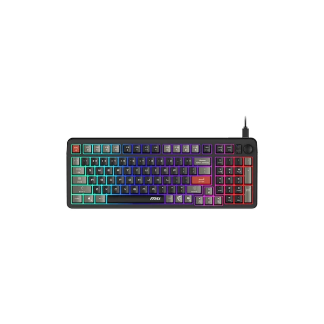 MSI FORGE GK110 teclado Juego USB QWERTY Inglés de EE.UU. Negro