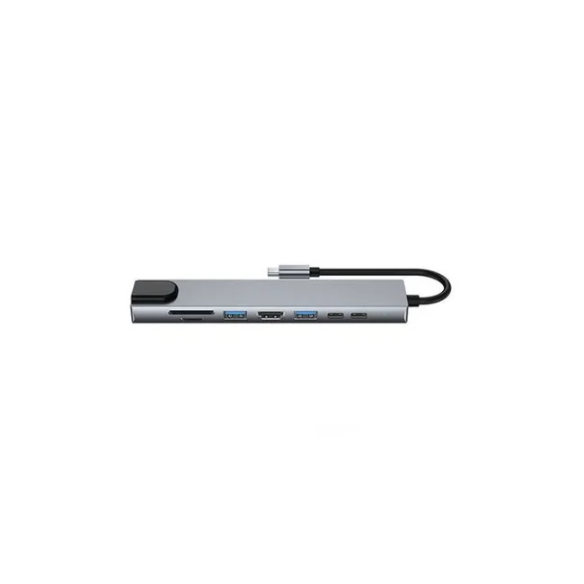 Urban Balance UB81 base para laptop o replicador de puertos Alámbrico USB 3.2 Gen 1 (3.1 Gen 1) Type-C Plata