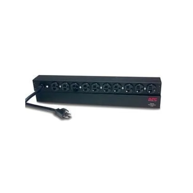 APC Rack PDU, Basic, 1U, 20A, 120V unidad de distribución de energía (PDUs) Negro