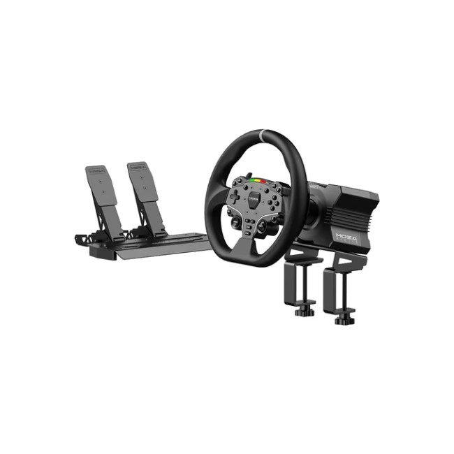 Moza Racing RS20 control de juego Negro Volante + Pedales PC