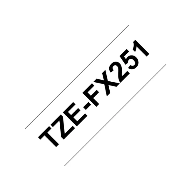 Brother TZE-FX251 cinta para impresora de etiquetas Negro sobre blanco