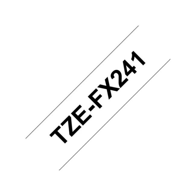Brother TZE-FX241 cinta para impresora de etiquetas Negro sobre blanco TZ