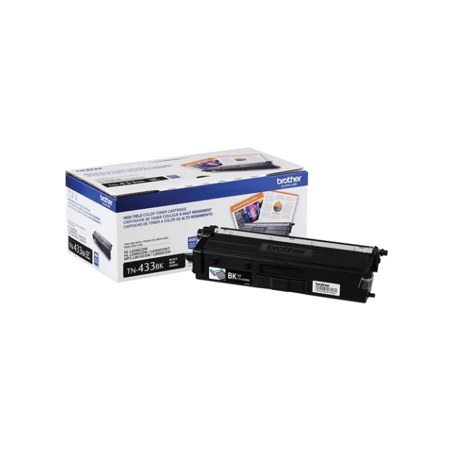 Brother TN-433BK cartucho de tóner 1 pieza(s) Original Negro